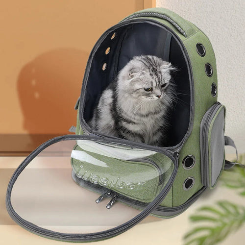 Sac de Transport Transparent pour Chat